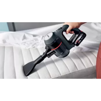 Bosch BBS712A bezvadu slotas putekļsūcējs/elektriskā slota 2-in-1 bezvadu slotas putekļsūcējs Akumulators Sauss Higiēnas filtrs Bez maisa 0.3 L Grafīts