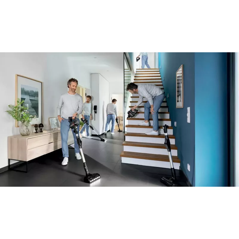 Bosch BBS712A bezvadu slotas putekļsūcējs/elektriskā slota 2-in-1 bezvadu slotas putekļsūcējs Akumulators Sauss Higiēnas filtrs Bez maisa 0.3 L Grafīts