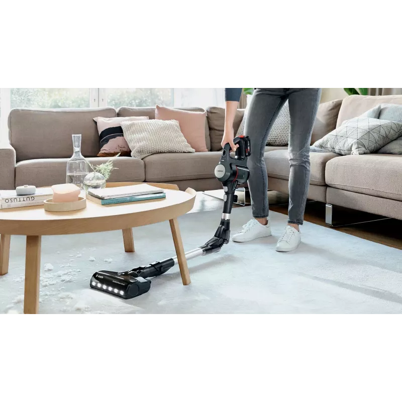 Bosch BBS712A bezvadu slotas putekļsūcējs/elektriskā slota 2-in-1 bezvadu slotas putekļsūcējs Akumulators Sauss Higiēnas filtrs Bez maisa 0.3 L Grafīts