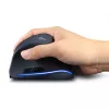 Bezvadu vertikālā pele MEDIA-TECH MT1123, melna, 2400 DPI, 5 pogas, RF USB uztvērējs