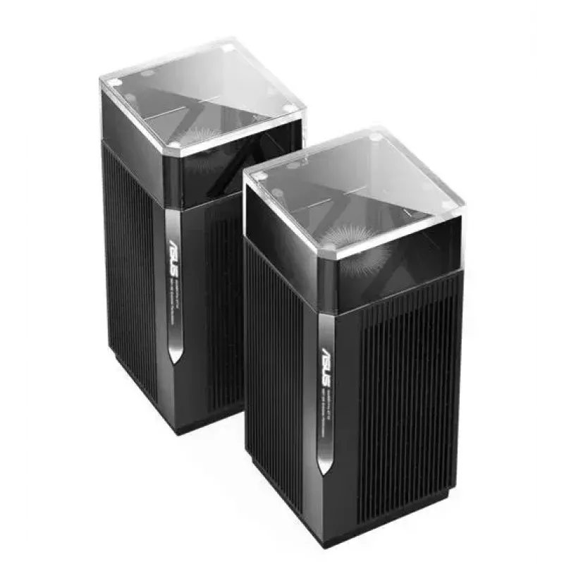 ASUS ZenWiFi Pro ET12 Tri-band (2.4 GHz / 5 GHz / 6 GHz) Wi-Fi 6E (802.11ax) Melns 3 Iekšējās