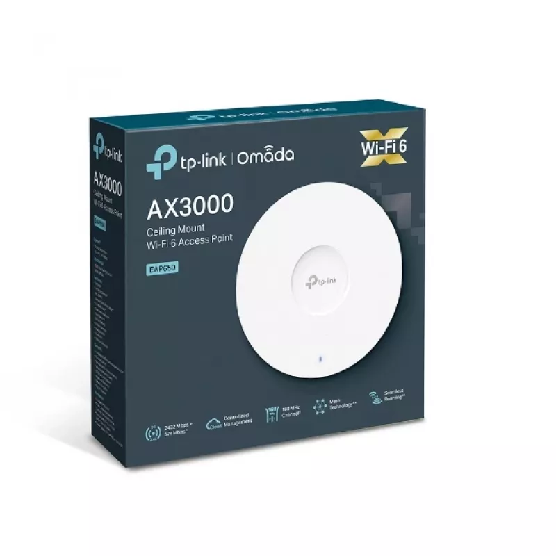 TP-Link Omada AX3000 griestu montāžas WiFi 6 piekļuves punkts