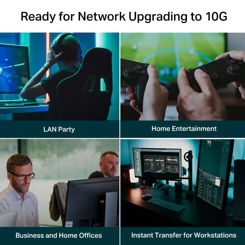 Nepārvaldāms slēdzis TP-Link TL-SX105 5 portu 10G galddatora slēdzis
