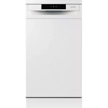 Brīvi stāvoša trauku mazgājamā mašīna Gorenje GS520E15W — 9 trauku komplekti, 47 dB, 448×600×845 mm, 9 L/ciklā