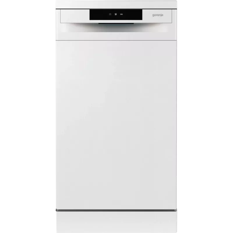 Brīvi stāvoša trauku mazgājamā mašīna Gorenje GS520E15W — 9 trauku komplekti, 47 dB, 448×600×845 mm, 9 L/ciklā