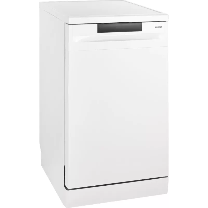 Brīvi stāvoša trauku mazgājamā mašīna Gorenje GS520E15W — 9 trauku komplekti, 47 dB, 448×600×845 mm, 9 L/ciklā