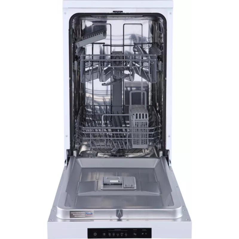 Brīvi stāvoša trauku mazgājamā mašīna Gorenje GS520E15W — 9 trauku komplekti, 47 dB, 448×600×845 mm, 9 L/ciklā