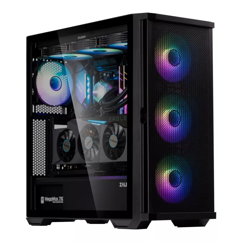 Zalman Z10 DUO datora korpuss Midi Tower Melns