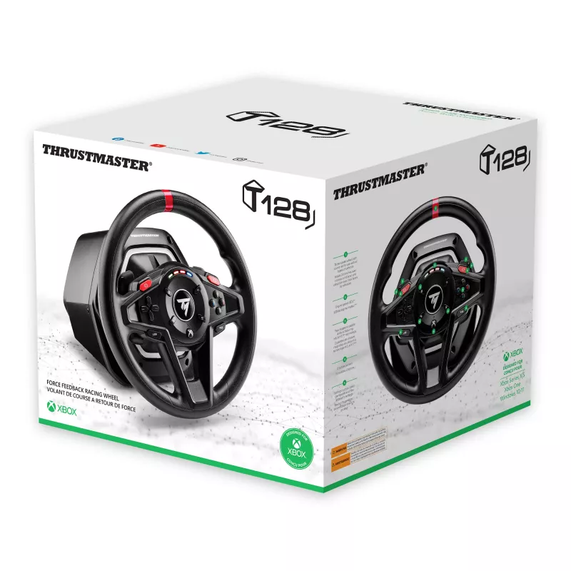Thrustmaster T128 Melns USB Steering wheel + Pedals Analogue PC 4460184