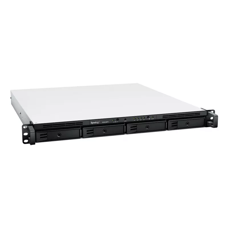 SYNOLOGY Rack Station RS822RP+ 1U 4-bay NAS Server Barebone ar redundantu barošanas bloku