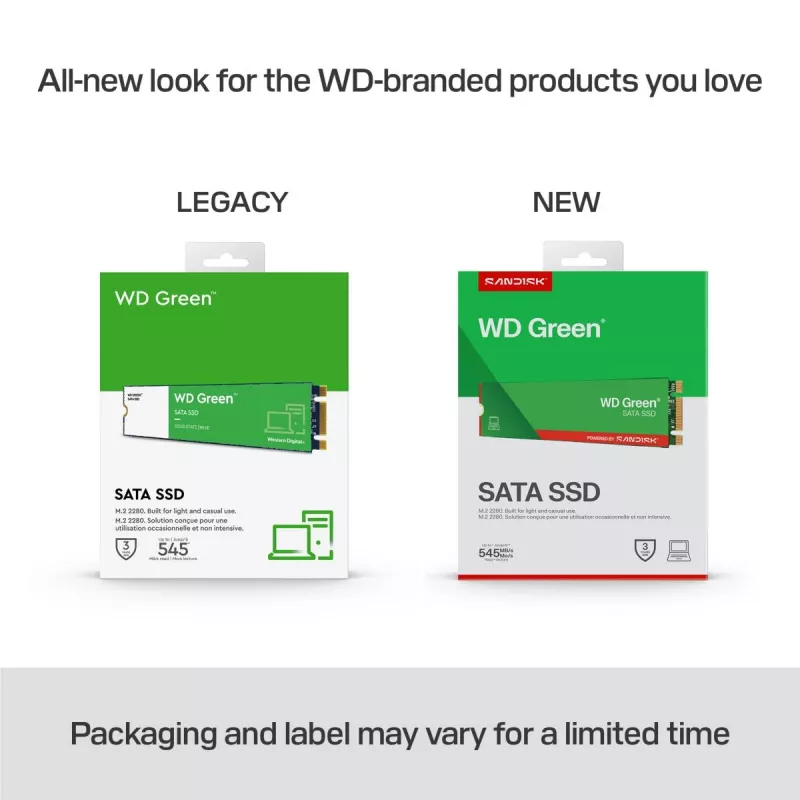 WESTERN DIGITAL SSD - WD Green - 240GB - SATA 6Gb/s - M.2 2280