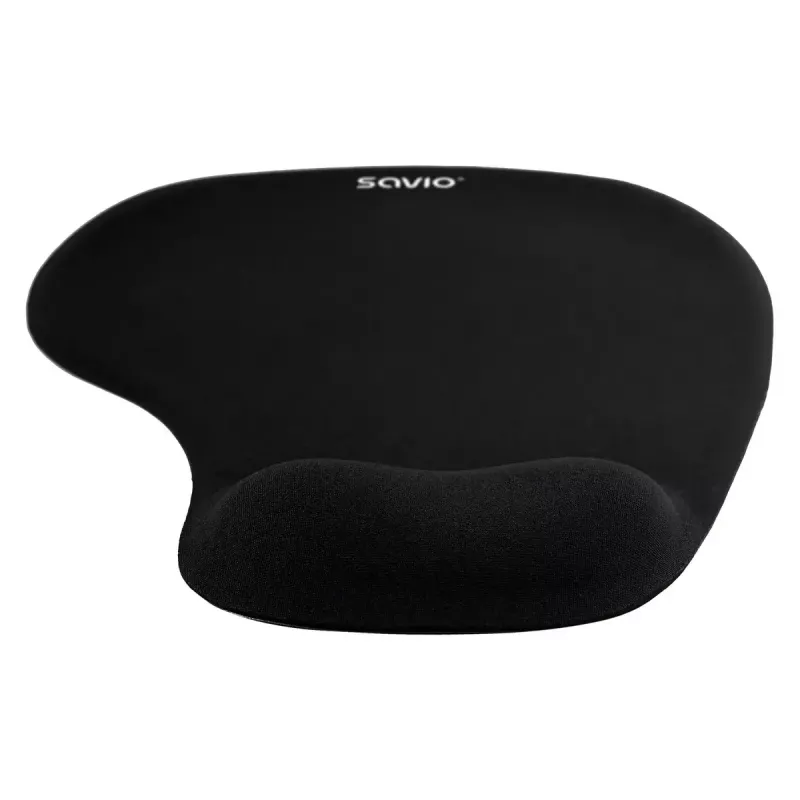 Peles paliktnis SAVIO MP-01B gēla plaukstas balsts 3 mm biezums 230×190 mm melns