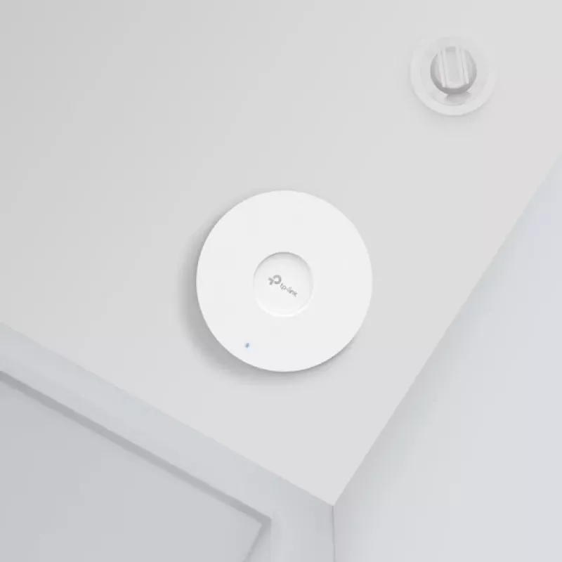 TP-Link Omada AX3000 griestu stiprinājuma WiFi 6 piekļuves punkts, 2.4 GHz, 5 GHz, 2976 Mbit/s, HTTPS, SNMP, SNMPv2, SNMPv3, SSH, WPA, WPA2, WPA3, 10,100,1000 Mbit/s