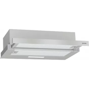 Iebūvējamā tvaika nosūcēja Gorenje TH62E3X, alumīnija filtrs, trokšņa līmenis: mērens