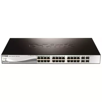 D-Link DGS-1210-28P Pārvaldāms L2 Gigabitu Ethernet (10/100/1000) barošana pa Ethernet (PoE) 1U