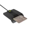 Karšu lasītājs QOLTEC 50634 USB Type-C, ABS korpuss, 90×69 mm, 1,0 m kabelis, melns