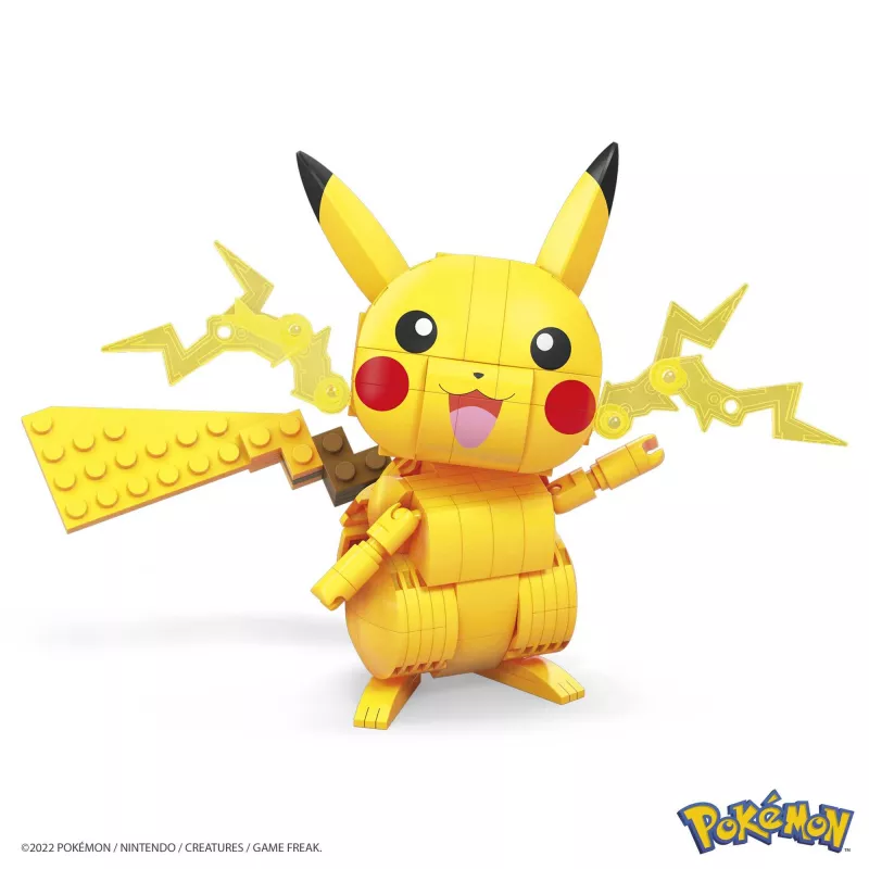 MEGA Pokémon Būvkomplekts Pikaču (211 detaļas) ar 1 darbības figūru bērniem