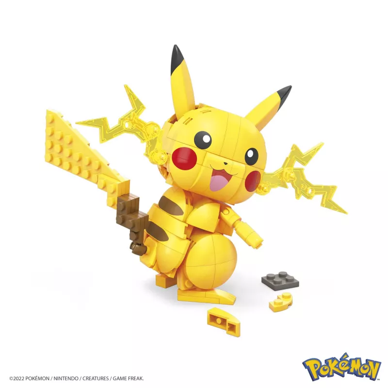 MEGA Pokémon Būvkomplekts Pikaču (211 detaļas) ar 1 darbības figūru bērniem
