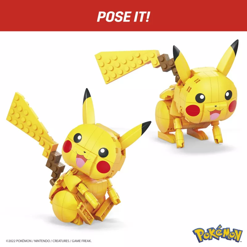 MEGA Pokémon Būvkomplekts Pikaču (211 detaļas) ar 1 darbības figūru bērniem
