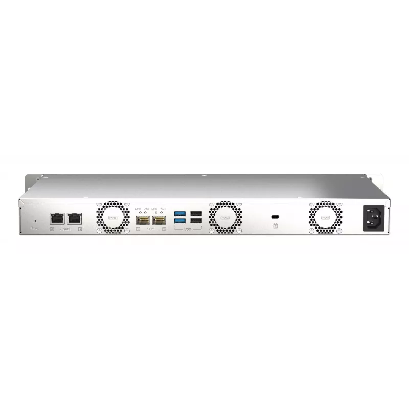 QNAP TS-435XEU NAS Rack (1U) Marvell CN9131 4 GB DDR4 0 TB QNAP QTS Melns, Pelēks