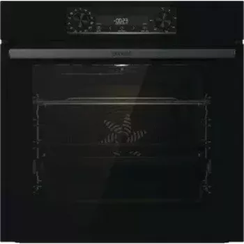 Iebūvējamā cepeškrāsns Gorenje BOS6737E06FBG — 77 L daudzfunkcionāla, EcoClean, tvaiks, konvekcija, mehāniskā vadība, 59,5×59,5 cm, melna
