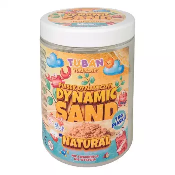 Bērnu kinētiskās smiltis Tuban DYNAMIC SAND NATURAL 1 kg 3 gadi
