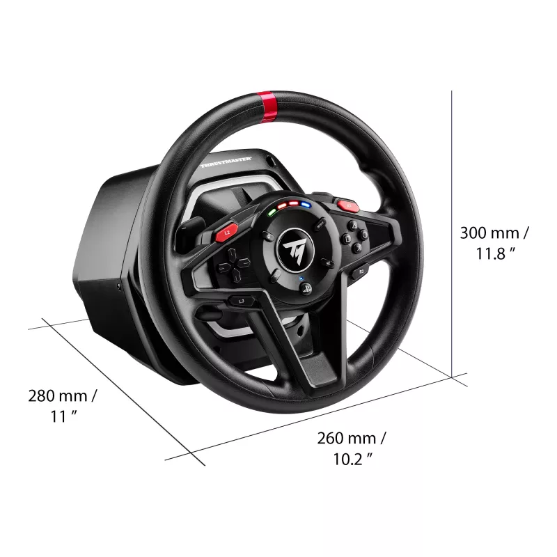 Thrustmaster T128 Melns USB Steering wheel + Pedals Analogue PC, PlayStation 4, PlayStation 5
