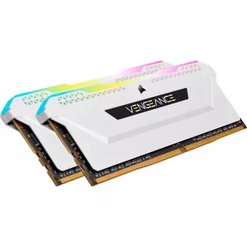 CORSAIR Memory 32GB DDR4 3200MHz C16 (2x16gb) Vengeance RGB Pro White