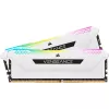 CORSAIR Memory 32GB DDR4 3200MHz C16 (2x16gb) Vengeance RGB Pro White