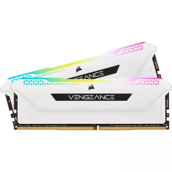 CORSAIR Memory 32GB DDR4 3200MHz C16 (2x16gb) Vengeance RGB Pro White