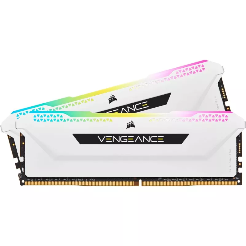 CORSAIR Memory 32GB DDR4 3200MHz C16 (2x16gb) Vengeance RGB Pro White