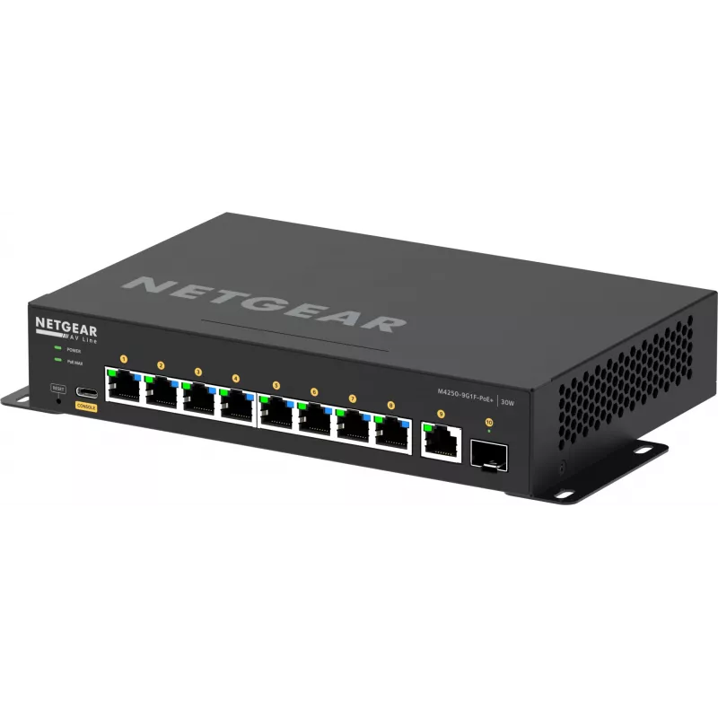 Pārvaldāms slēdzis NETGEAR GSM4210PD-100EUS 8x1G PoE+ 110W 1xSFP