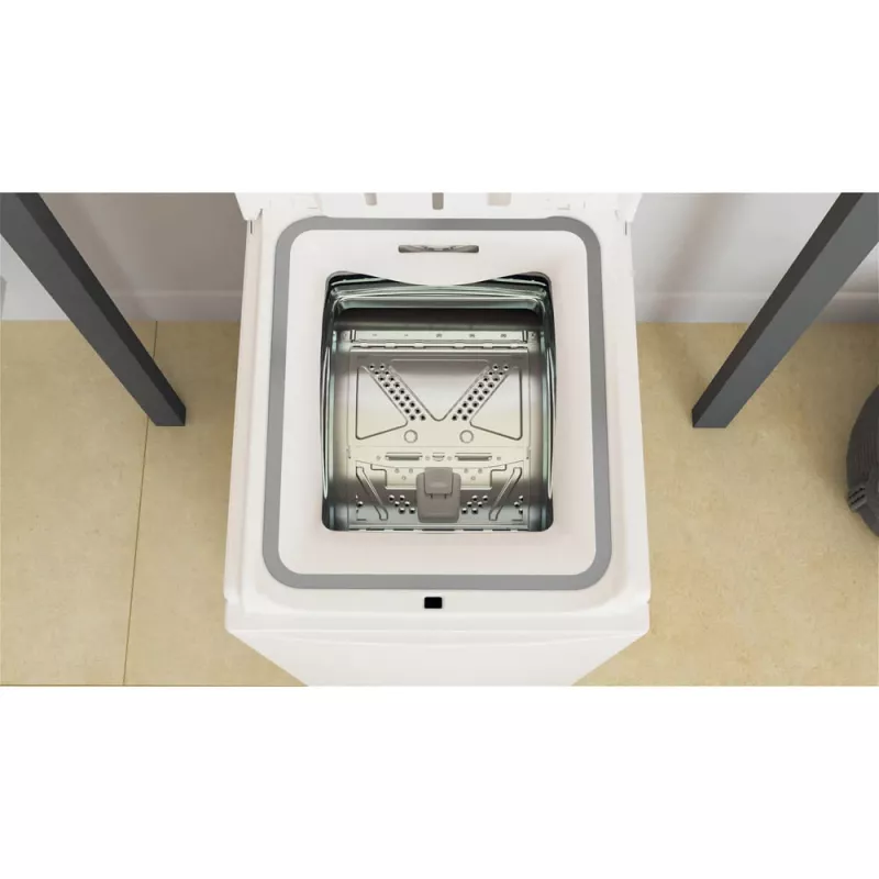 Whirlpool TDLR 6040L PL/N brīvi stāvoša augšējās ielādes veļas mazgājamā mašīna, 6 kg, 1000 apgr./min, balta