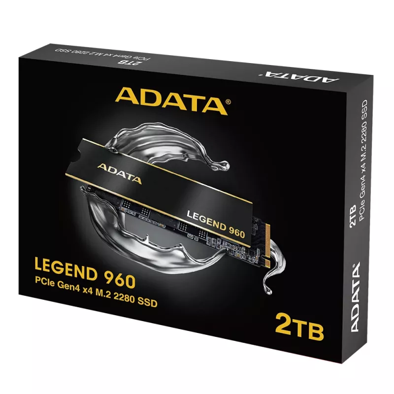 SSD ADATA LEGEND 960 M.2 NVMe 2 TB PCIe 4.0, Read 7400 MB/s, Write 6800 MB/s, 3D NAND, Heatsink