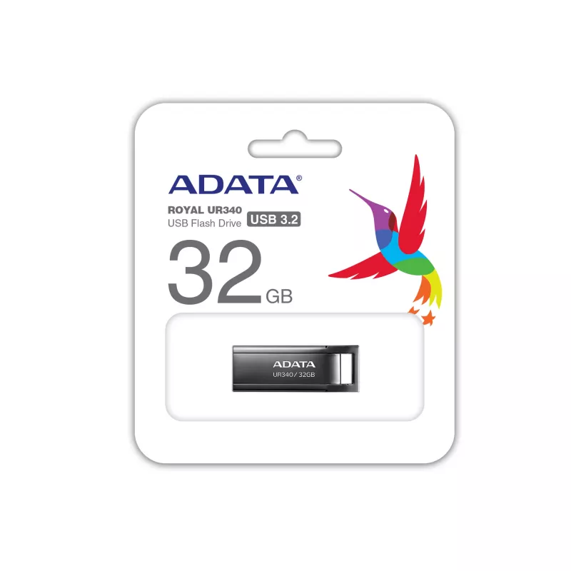 ADATA UR340 USB flash drive 32 GB USB Typee-A 3.2 Gen 1 (3.1 Gen 1) Melns