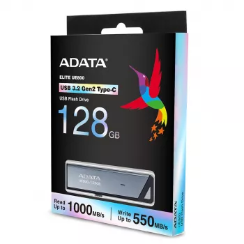ADATA UE800 USB zibatmiņa 128 GB USB Type-C 3.2 Gen 2 (3.1 Gen 2) Sudraba