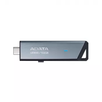 ADATA UE800 USB zibatmiņa 512 GB USB Type-C 3.2 Gen 2 (3.1 Gen 2) sudrabota
