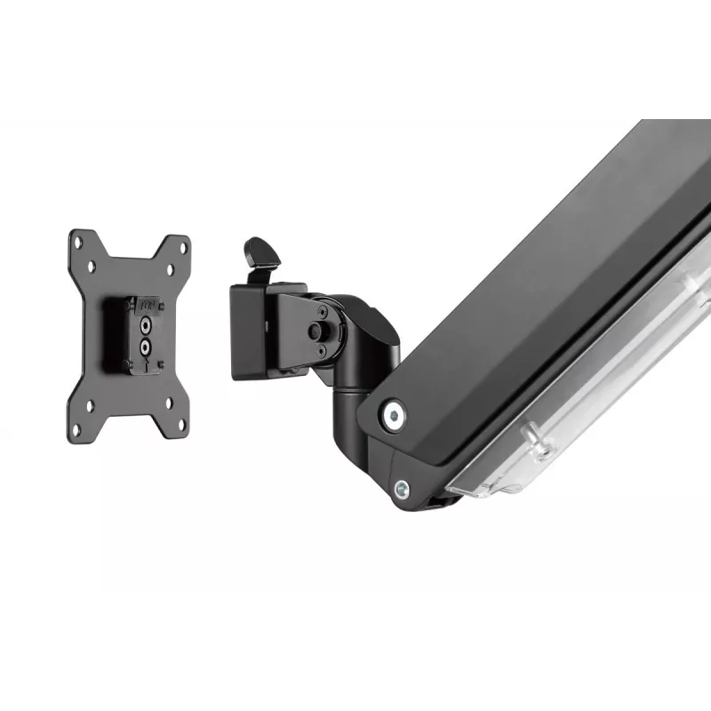 DIGITUS Viena gāzes atsperes monitora galda stiprinājums 35 collām, maks. 15 kg, melns
