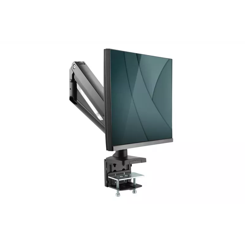 DIGITUS Viena gāzes atsperes monitora galda stiprinājums 35 collām, maks. 15 kg, melns