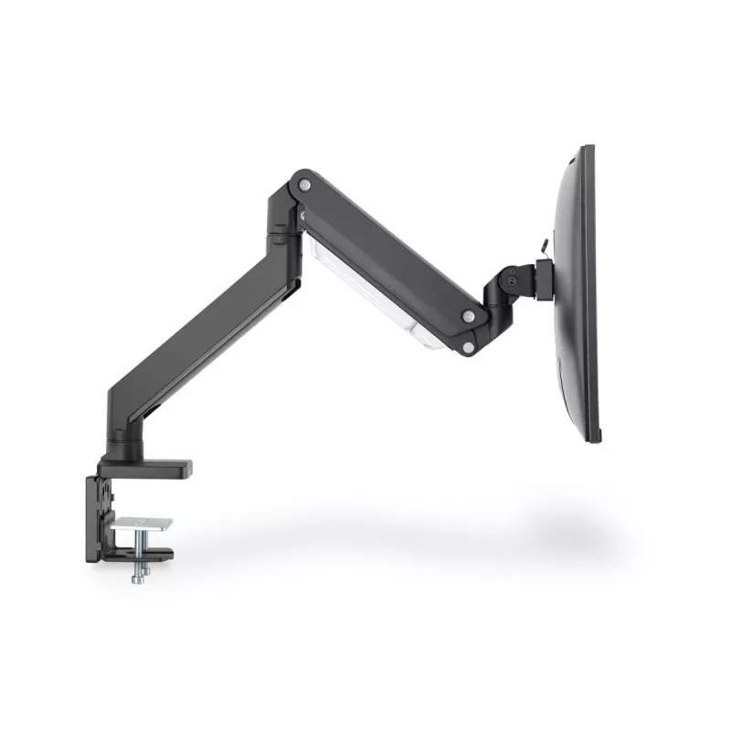 DIGITUS Viena gāzes atsperes monitora galda stiprinājums 35 collām, maks. 15 kg, melns