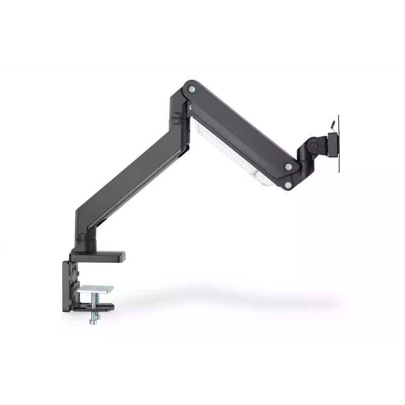 DIGITUS Viena gāzes atsperes monitora galda stiprinājums 35 collām, maks. 15 kg, melns