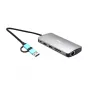 i-tec USB 3.0 USB-C/Thunderbolt 3x Display Metal Nano Dock ar LAN + Power Delivery 100 W