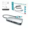 i-tec USB 3.0 USB-C/Thunderbolt 3x Display Metal Nano Dock ar LAN + Power Delivery 100 W