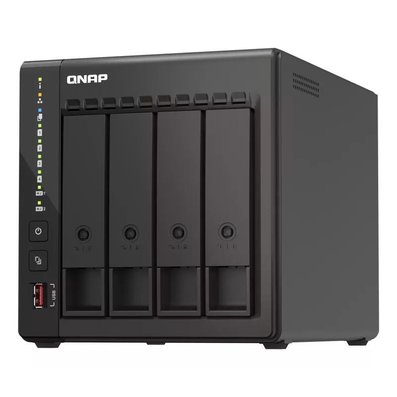 QNAP TS-453E NAS Tornis Intel® Celeron® J6412 8 GB 0 TB QNAP QTS Melns