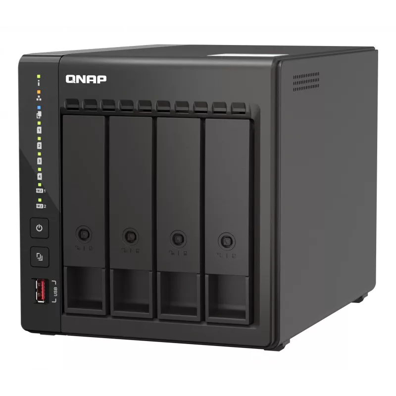 QNAP TS-453E NAS Tornis Intel® Celeron® J6412 8 GB 0 TB QNAP QTS Melns
