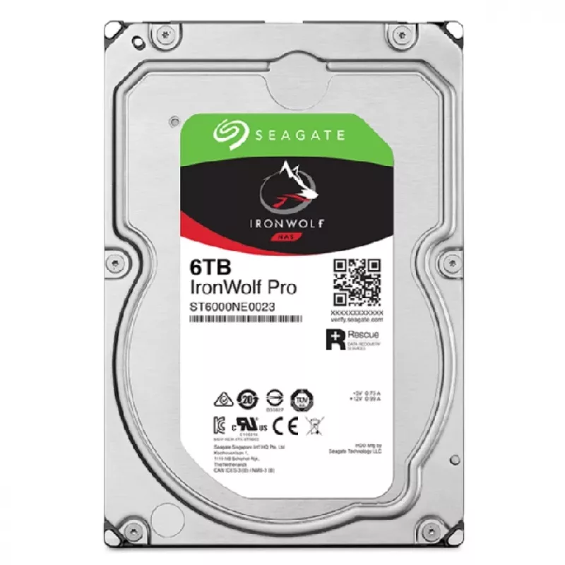 Seagate IronWolf Pro ST6000NT001 iekšējais cietais disks 6 TB 7200 RPM 256 MB 3.5 collas