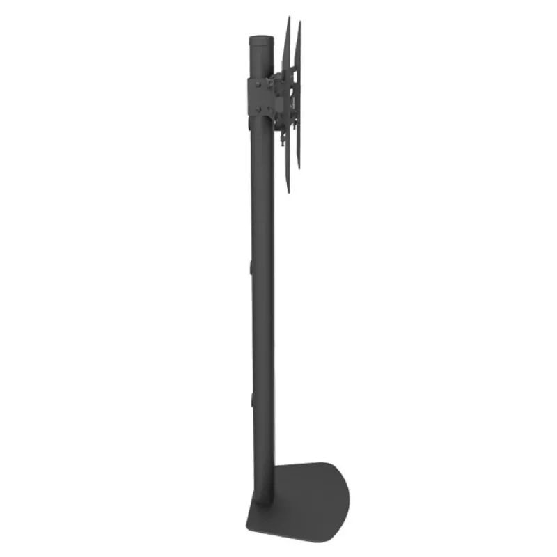 Grīdas TV stiprinājums TECHLY ICA-TR27 32–55 collu (81,3–139,7 cm), VESA 100x100–600x400, slīpums -15–0°, maks. slodze 40 kg, melns