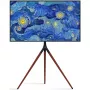 Grīdas TV stiprinājums TECHLY ICA-TR18SAM 45 collu–65 collu (114,3–165,1 cm) televizoriem, VESA 200x200–600x400, kravnesība 32 kg, riekstkoka krāsā
