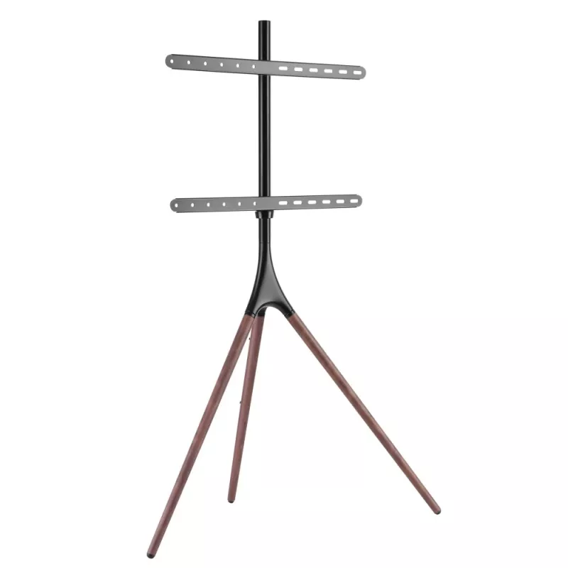 Grīdas TV stiprinājums TECHLY ICA-TR18SAM 45 collu–65 collu (114,3–165,1 cm) televizoriem, VESA 200x200–600x400, kravnesība 32 kg, riekstkoka krāsā