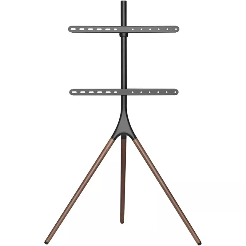 Grīdas TV stiprinājums TECHLY ICA-TR18SAM 45 collu–65 collu (114,3–165,1 cm) televizoriem, VESA 200x200–600x400, kravnesība 32 kg, riekstkoka krāsā